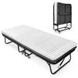 Folding Bed with Mattress Included Memory Foam, Portable Roll Away Adult Bed for Guest, Fold Up Soft W2181P293811