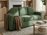 Modern 3-seater Sofa 84.7" Sofa Couch Upholstered Sofa with Curved Backrest for Living Room or Small N763P411268F