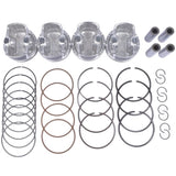 ZUN 4 x Piston & Rings Kit For Kia Soul Forte Forte5 Hyundai Tucson Elantra 2.0L L4 2014-2018 43999802