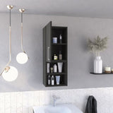 Madrid Medicine Cabinet, Two External Shelves, Metal Handle, Single Door, Two Interior Shelves B07092091