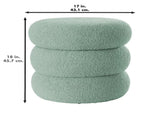 Boucle Cloud Storage Ottoman, Sage 35748870