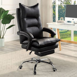 ZUN Contemporary Office Chair Upholstered 1pc Comfort Adjustable Chair Relax Office Chair Work Black B011P214981