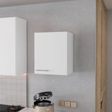 White Hi Wall Cabinet with 1 Door B062P252190