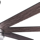 62 in. Integrated LED Brushed Nickel Plywood Smart Ceiling Fan with Remote Control W1367139021