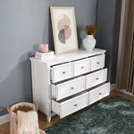 ZUN Modern 7 Drawers Dresser 7 Drawers Cabinet,Chest of Drawers Closet Organizers and Clothes 83713322