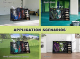 Black Wooden Golf Bag Storage Rack 76862665