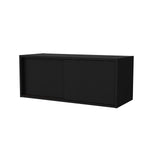 ZUN Black Floating Cabinet with Sliding Door B062P252215