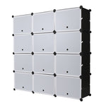 ZUN Portable Shoe Rack Organizer 48 Pair Tower Shelf Storage Cabinet Stand Expandable for Heels, Boots, 72352071