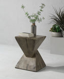 Zahi Weathered Oak Finish Accent Table B2726P360667