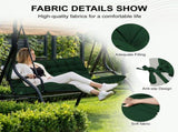 Outdoor Swing Cushions 55 Inch, Waterproof 4" Thick Porch Swing Cushion Replacement with Backrest 91747420