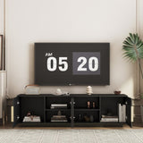 TV Stand with 16 Color LEDs,68" Modern Stand, Cabinet Entertainment Center for 55 60 65 Inch W1321P309470