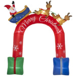 ZUN Christmas Inflatable Gingerbread House Archway 38790318