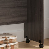 Wooden Mobile Computer Desk, Home Office Desk - Distressed Grey B107130989