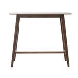 ZUN Wood Bar Table, Natural Walnut Finish, 17.72 in x 47.24 in x 42.01 in 58918.00