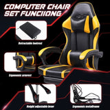 Video Game Chairs for Adults, PU Leather Gaming Chair with Footrest, 360&degSwivel Adjustable Lumbar 32047475