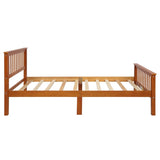 Wood Platform Bed with Headboard and Footboard WF191767AAL