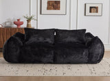 Giant Bean Bag Couch for Adults, Ultra Soft Fluffy Loveseat Bean Bag Sofa, Oversized Chase Lounge 58247801