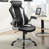 Black and Silver Adjustable Height Office Chair B062P153809