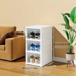 ZUN 6pcs Installation-Free Shoe Storage Box With Multi-layer, Space-Saving Foldable Shoe Rack, Storage 65063511