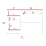 ZUN Raleigh L-Shaped Desk, Two Drawers, One Shelf, CPU Storage B128P148967