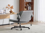 Criss Cross Legged Office Chair with Flip-Up Back Built-In Dynamic Airbag Lumbar Support, Wide Seat 80311048