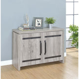 Grey Driftwood 2-door Accent Cabinet B062P149091