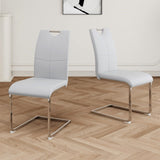 Modern Dining Chairs with Faux Leather Padded Seat Dining Living Room Chairs Upholstered Chair with W210127282