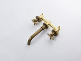Wall Mounted Bathroom Sink Faucet with Pop-Up Drain 01342767