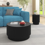 ZUN 15.72-inch H-barrel coffee table, Nordic style, simple design, suitable for indoor and outdoor use, W1781P211084