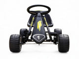 Black 3-6 Years Kids Pedal Go Kart Outdoor Racer Ride On Car, Adjustable Seat with Backrest, Boys 96191989