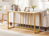 39" Console Table with Built-in Charging Station, Narrow Entryway Table with USB & Type-C Ports 99477409