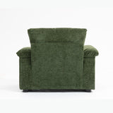 Modern Oversized Chair with Ottoman,Chenille Fabric Sofa Bed,Accent Chair Comfy Sofa with Cupholders W2606P255581