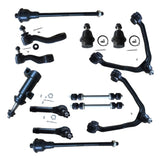 ZUN 13pcs Complete Control Arm Front Suspension Kit for 02-06 CADILLAC 99-07 CHEVROLET/GMC 95725972