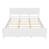 ZUN Wood Platform Bed Frame with Headboard, Mattress Foundation with Wood Slat Support, No Box Spring 19711270