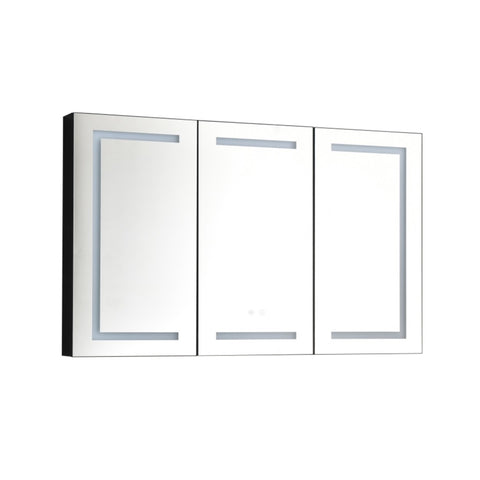 ZUN LED Mirror Medicine Cabinet with Lights, Dimmer, Defogger, Clock, Temp Display W1272P144054