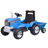 ZUN Kids Ride on Tractor with Trailer, 12V Battery Powered Electric Tractors for Kids with Remote T3067P244617