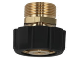 2* Brass Pressure Washer Fitting M22 15mm Female to M22 14mm Male 5000 PSI 37722414