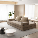 86.6"Multifunctional Convertible Sofa Bed with 2 Removable Backrests and 2 Pillows,Fuffy Chenille W3219P340668