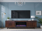 Radiance 75 inch Fireplace TV Stand, for TVs up to 85 inches, Rosewood Finish B108P345209