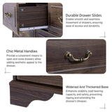 7 Drawer Double Dresser for Bedroom, Wide Storage Cabinet for Living Room Home Entryway,Brown 32734282