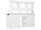 65.7'' H Tall Garden Potting Bench Table with Hutch,Patio Storage 12016712