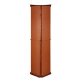 ZUN Corner Curio Cabinet with Lights, Adjustable Tempered Glass Shelves, Mirrored Back, Display 45202248