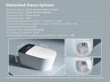 E40 Smart Toilet with Bidet Built In, Luxury Bidet with Heated Seat ADA Comfort Height Toilet with W3402P442697