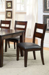 ZUN Dark Cherry Finish Solid wood Transitional Style Kitchen Set of 2pcs Dining Chairs Bold & Sturdy B011P162631
