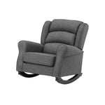 ZUN ACME Fabien Rocking Chair, Gray Fabric AC02183