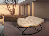 Larger Outdoor Rocking Patio Egg Rocking Indoor Papasan Rattan Wicker Lounge W2887P335742
