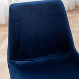 ZUN Aufurr Modern Velvet Dining Chair, Set of 2, Blue T2574P164537