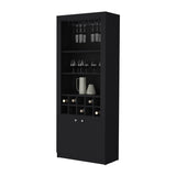 Clover Bar Cabinet, with wine storage and thre shelves B128P189932