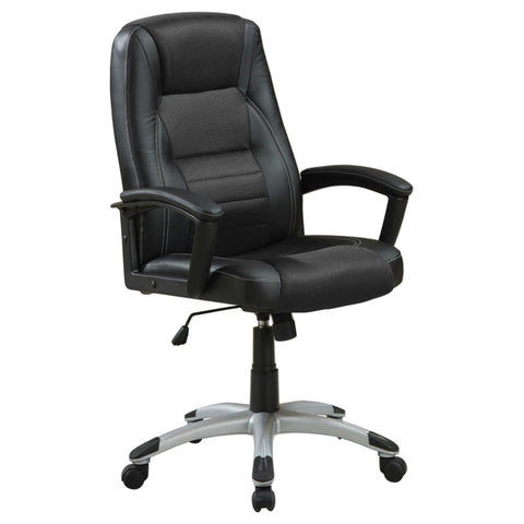 ZUN Black Office Chair with Casters B062P153803