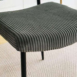 ZUN Modern Grey simple velvet dining Fabric Upholstered Chairs home bedroom stool back dressing W210132726